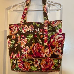 Vera Bradley Go Round Tote in English Rose